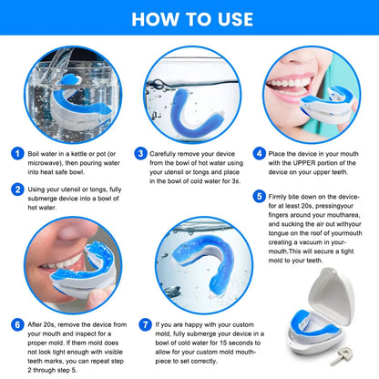 Adjustable Anti-Snoring Mouthguard for Nighttime Comfort and Bruxism Relief