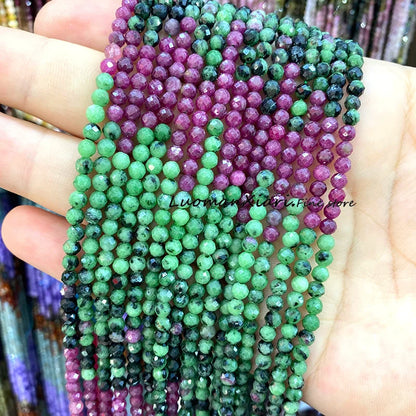 Elegant Faceted Aquamarine Beads for DIY Jewelry Making Bracelet Accessories