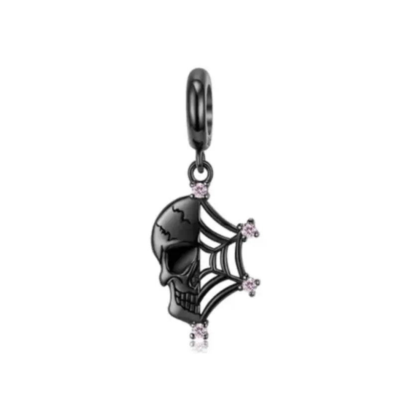 SilverSparkle Animal Skull Pendant for DIY Jewelry Bracelets B4000