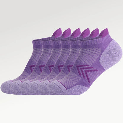 6 Pairs Womens Terry Sole Sports Socks Thick Cushion