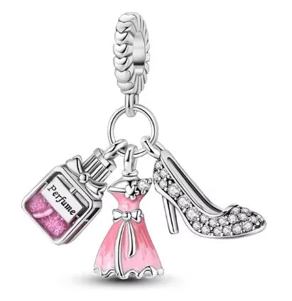 925 Sterling Silver Charm Bracelet Elegant Women's Jewelry Accessory for Every Occasion B2554diao