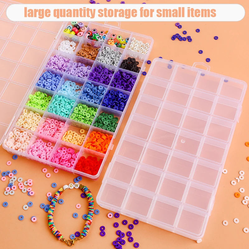 ClearCraft Adjustable Bead Organizer Box Top Rated Storage Solution for Jewelry and Crafts