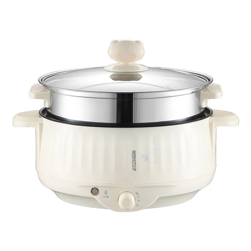 220V Multi Cookers Single/Double Layer Electric Pot for 1-2 People 200314-Double European standard