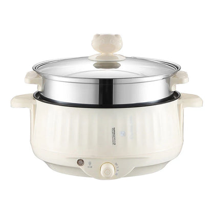 220V Multi Cookers Single/Double Layer Electric Pot for 1-2 People 200314-Double European standard