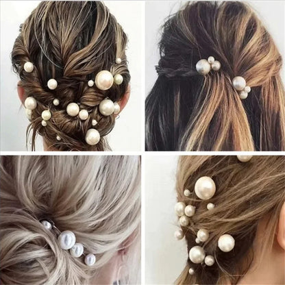 Elegant Pearl Bridal Hair Pins Set 18Pcs Fashion Wedding Hair Accessories for Women