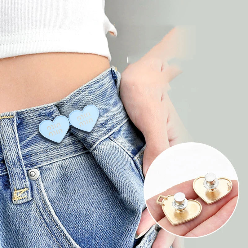 Metal Flower Button Snap Fastener Clip for Perfect Jeans Fit