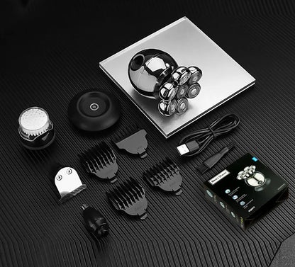 Electric Shaver 7D Floating Cutter Head Waterproof Men Trimmer