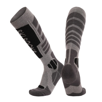 Merino Wool Knee High Ski Socks Thickened Outdoor Warm