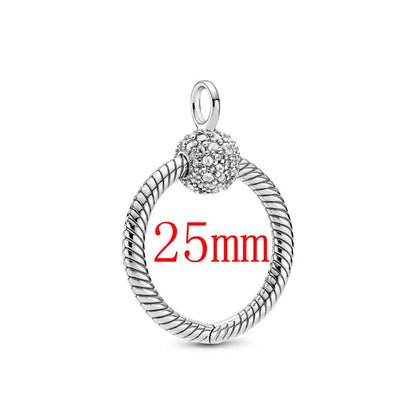 Zircon Love Heart Pendant Necklace Top Rated DIY Jewelry Charm for Women B3087