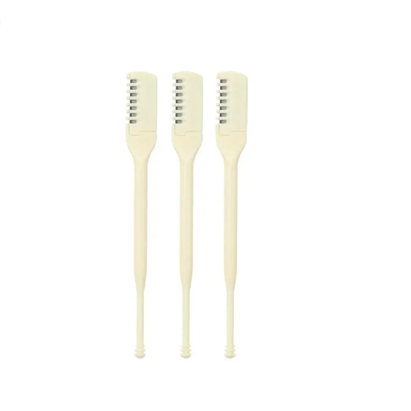 10PCS Precision Nose Hair Scissors - Ultra Thin Ergonomic Travel Friendly Grooming Tool 10pcs