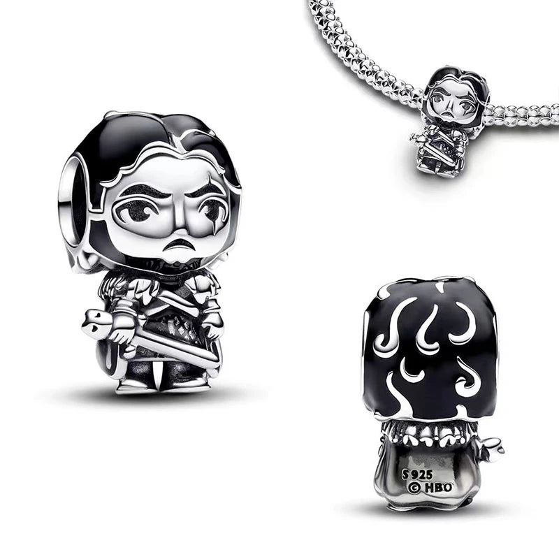 Disney Captain America 925 Sterling Silver Charm Bead