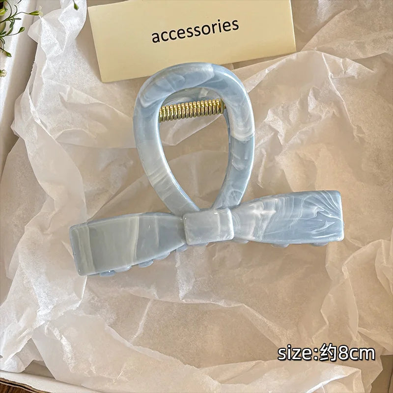 Korean Hawaiian Floral Hair Claw Clips for Women - Trendy Beach Hair Accessories