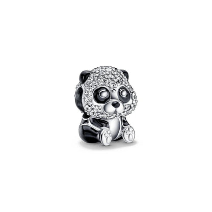 European Zircon Charm Beads 925 Silver Pendant Necklace for Women Gift P990