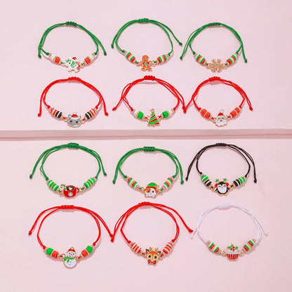 Festive Charm Christmas Bracelets Set for Girls and Kids