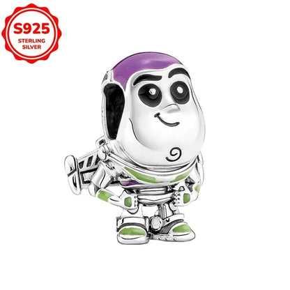 Disney 925 Sterling Silver Pixar Character Bead Charm