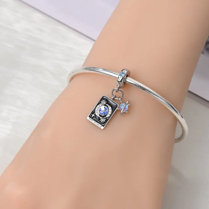 925 Sterling Silver Tarot Death God Charm Beads for Necklace and Bracelet DIY Fine Jewelry Gifts