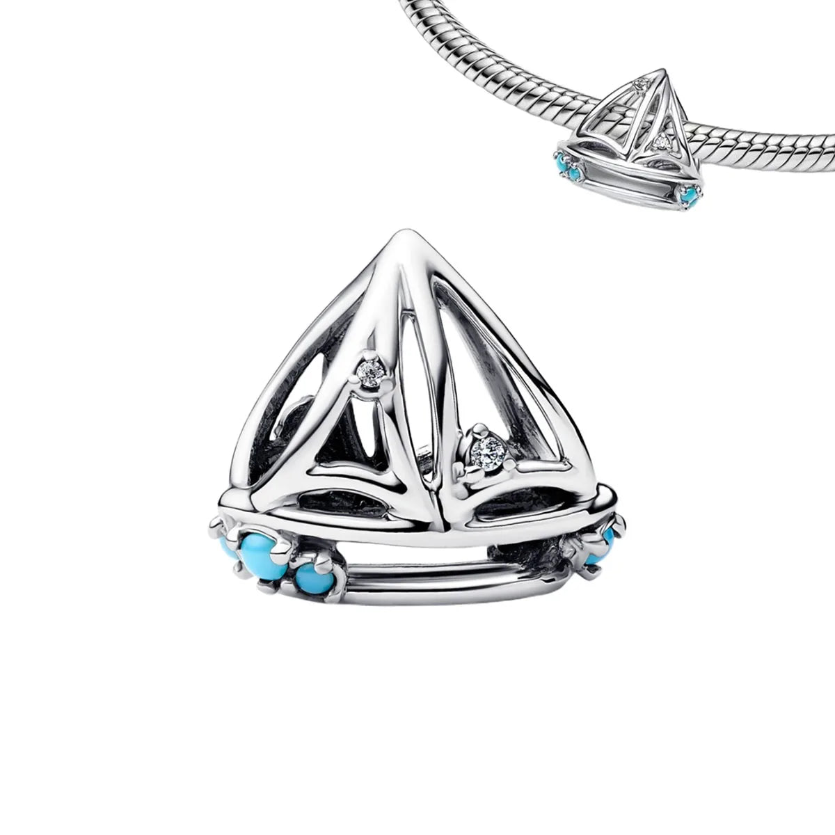 Original 925 Sterling Silver Ocean Pearl Shell Octopus Charm Bead Jewelry Set for Summer Romantic Style