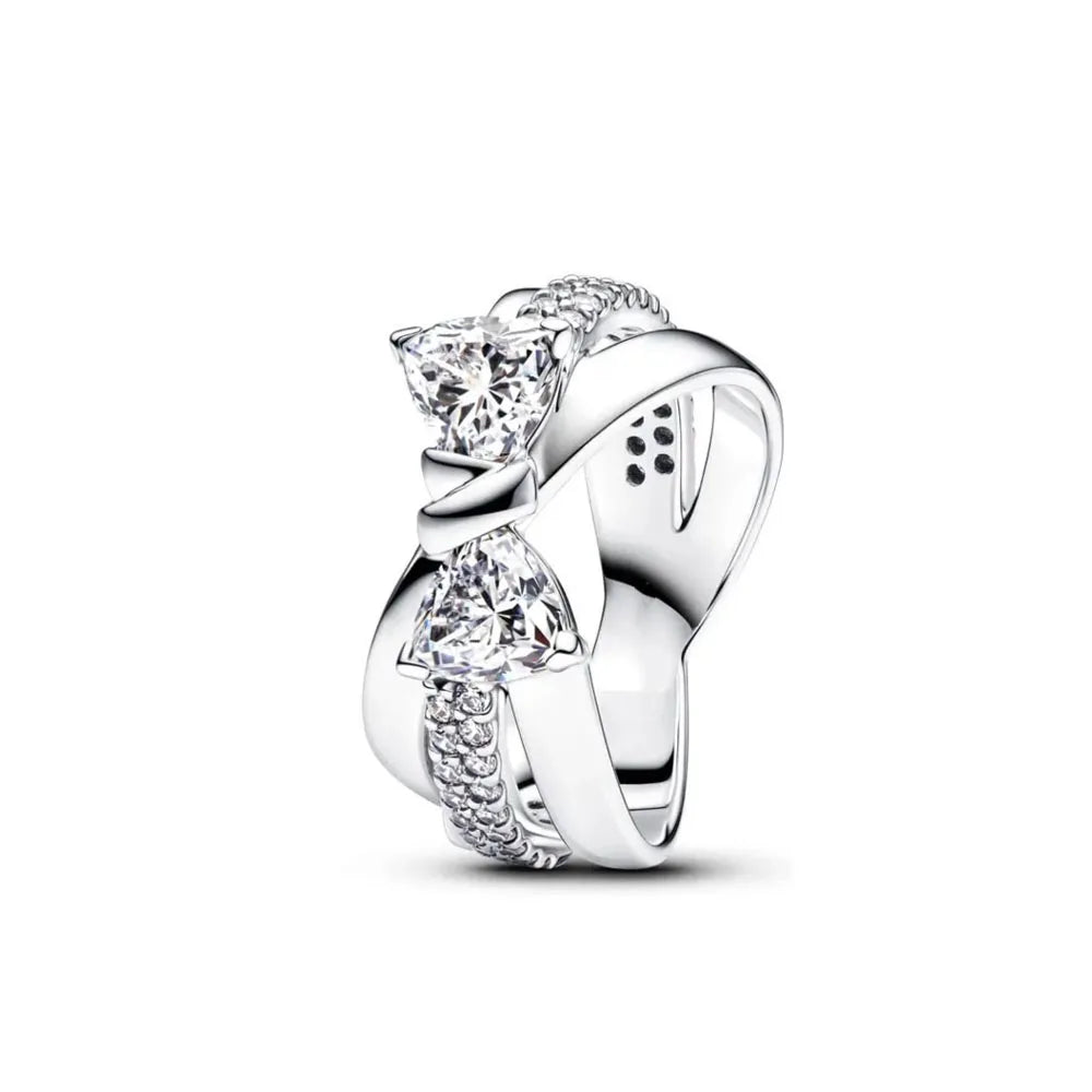 European 925 Sterling Silver Blue Daisy Star Stone Ring for Women Size 6 7 8 9 Wedding and Party Fashion