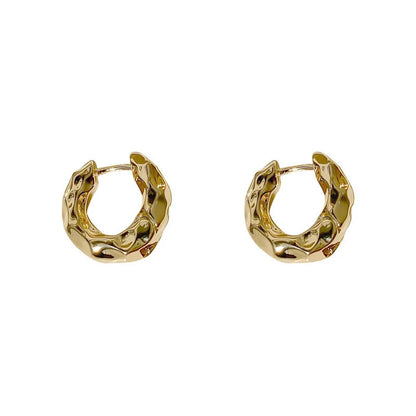 Trendy 925 Sterling Silver Hoop Earrings for Women Stylish Circle Design New Arrival