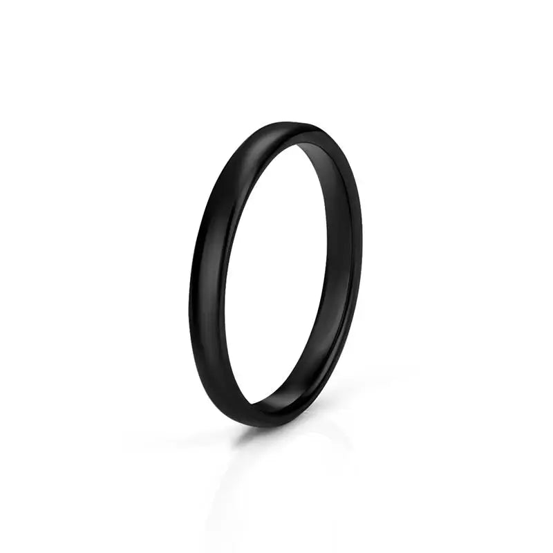 Jiayiqi Smooth Cut Ceramic Rings for Couples in Trendy Colors