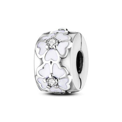 925 Silver Flower Charms Sunflower Tulip Pendants for Bracelet Jewelry Making KTC578