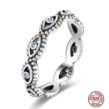 Hot Blue Zircon Ring for Women in 925 Sterling Silver with Sparkling Star and Moon Design Elegant Wedding Jewelry LLTR153
