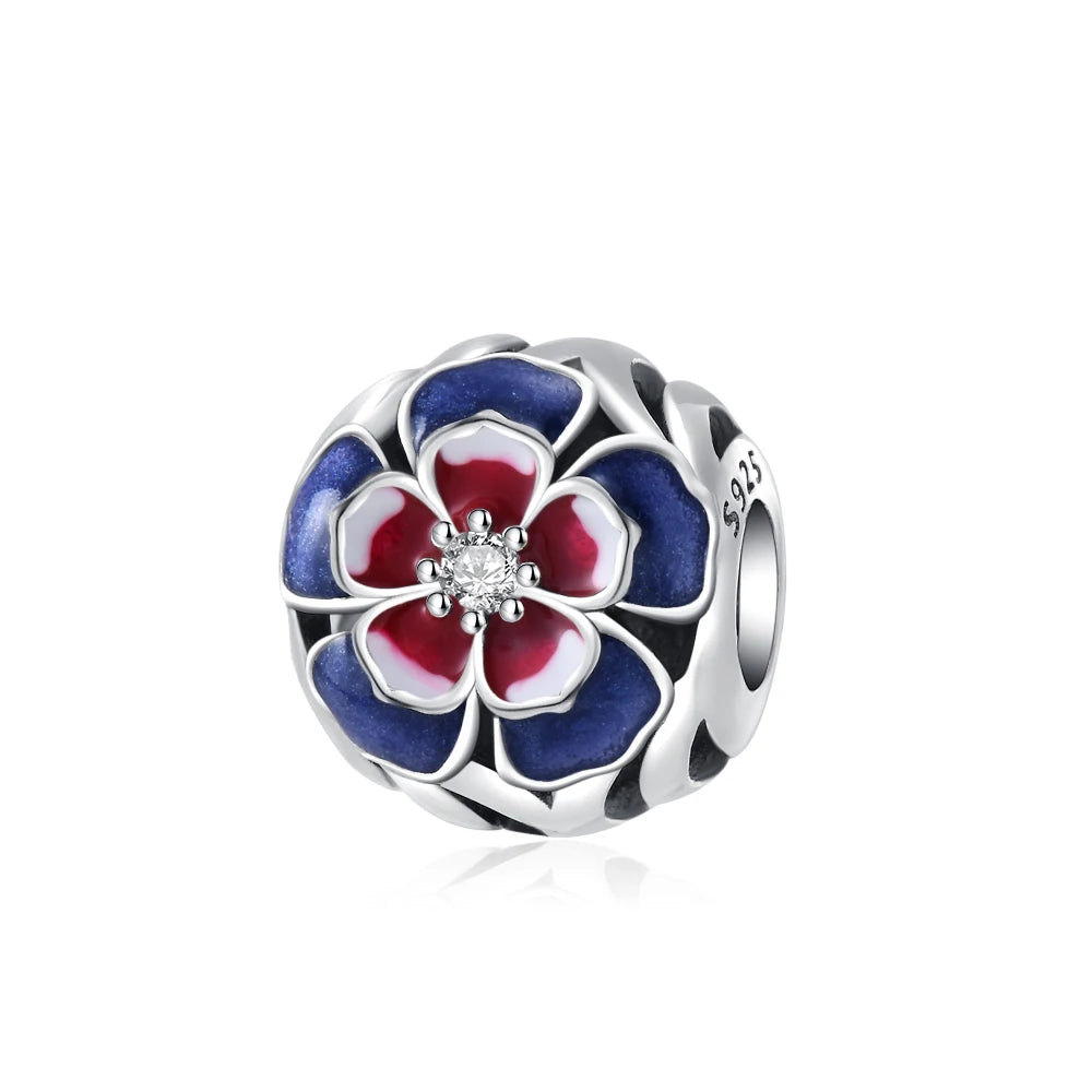 Sterling Silver Four-Leaf Clover Charm Bracelet for Women B2328