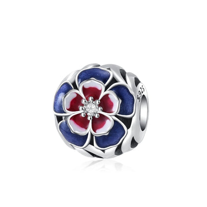 Sterling Silver Four-Leaf Clover Charm Bracelet for Women B2328