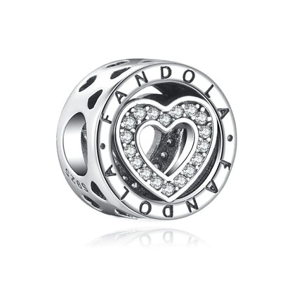 925 Sterling Silver Love Arrow Double Ring Charm for Wedding Anniversary Jewelry A302