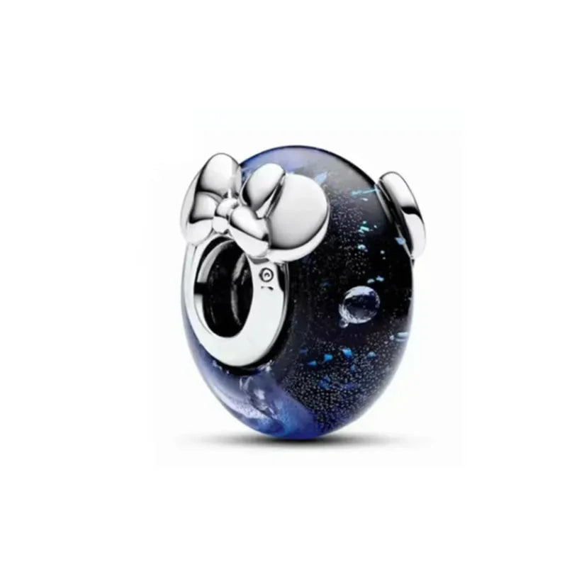 Exquisite 925 Silver Shell Bead Mouse Pendant for European Bracelets – DIY Jewelry Accessory with Zircon
