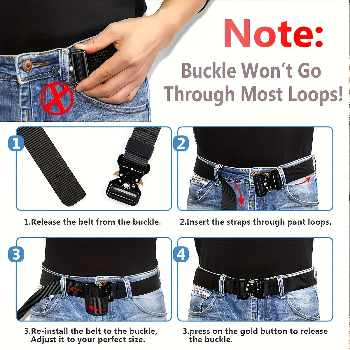 Men's Belt Outdoor Multi Function High Quality Canvas Belt