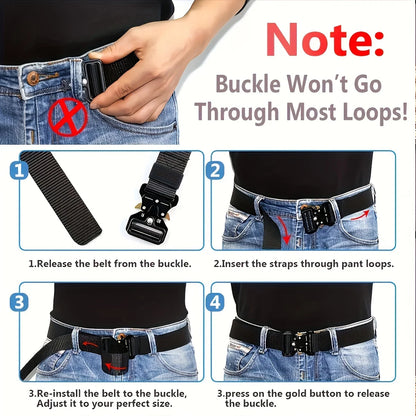 Men's Belt Outdoor Multi Function High Quality Canvas Belt