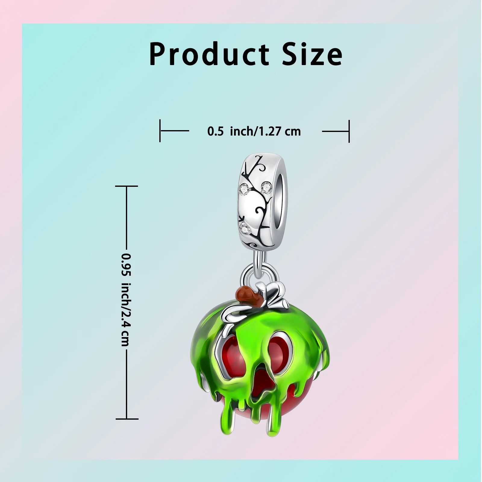 Sterling Silver Halloween Skull Bat Pumpkin Charm Pendant for DIY Jewelry