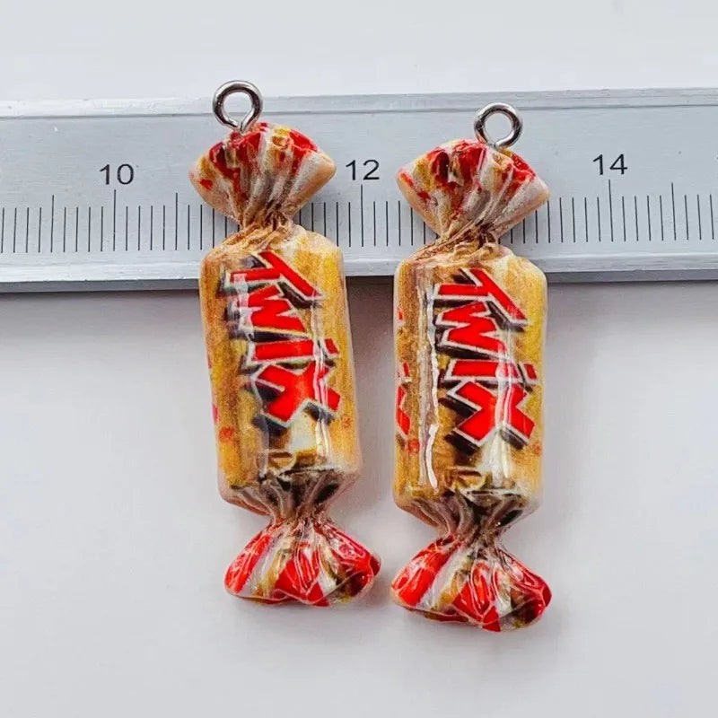 Cute Chocolate Candy Resin Charms For DIY Jewelry Bulk