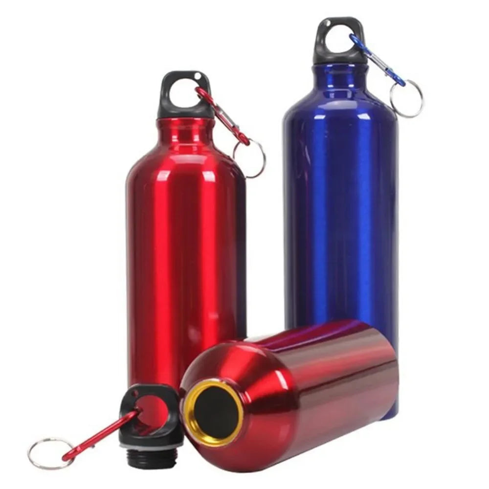 Portable Aluminum Sports Water Bottle With Lid 400 600ml
