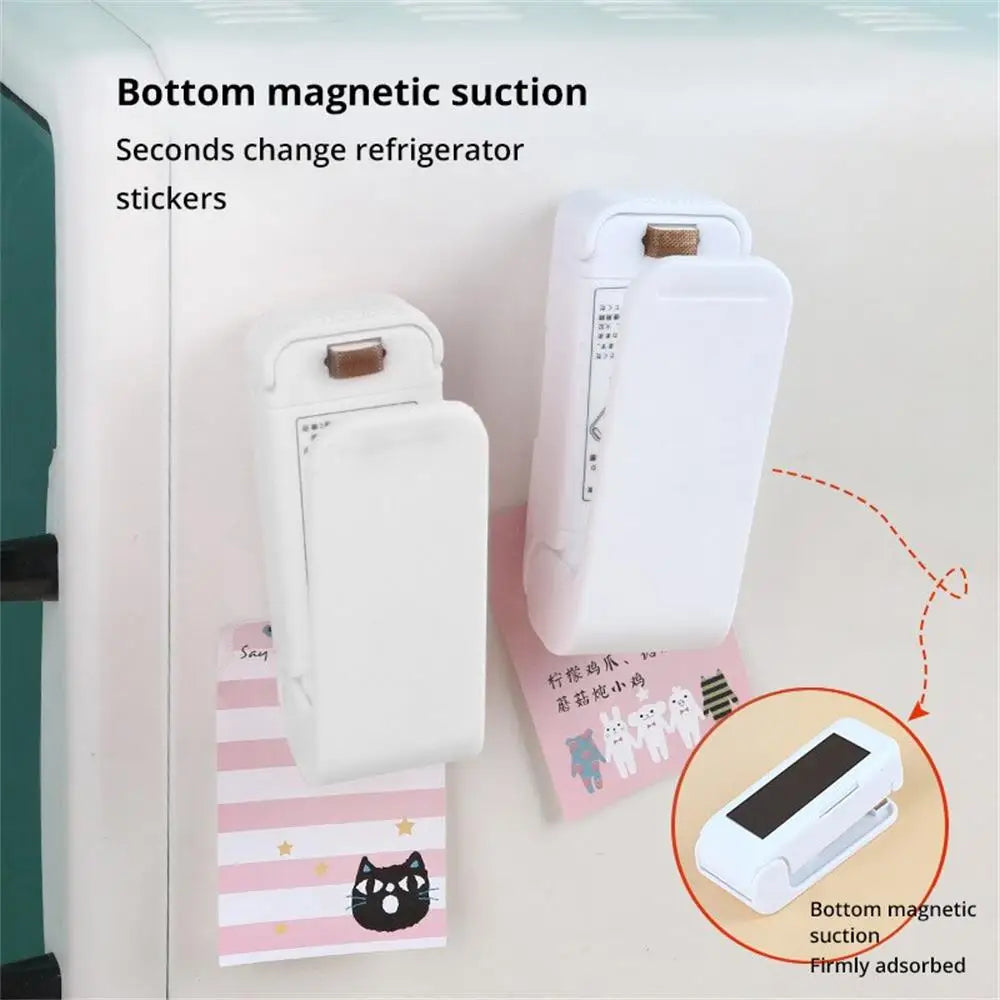 1pc White Mini Heat Bag Sealing Machine for Food Closure