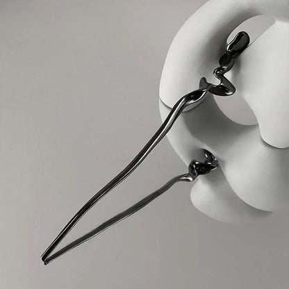 Elegant Vintage Rose Metal Hair Sticks with Sword and Snake Design for Women