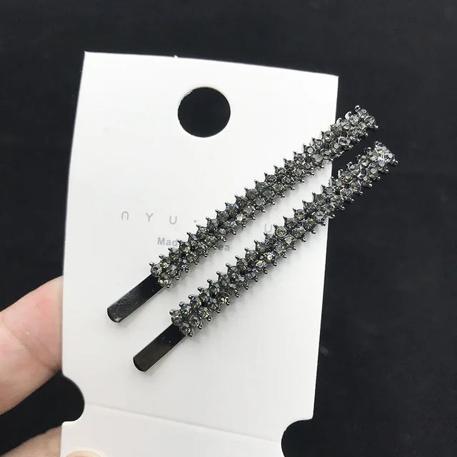 Vintage Moon Star Rhinestone Hairpin for Women Bridal Wedding Accessories