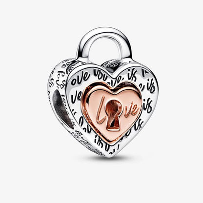Romantic Heart Bead Pendant Set for Charm Bracelets and Necklaces Thanksgiving Jewelry Gift for Women BD16