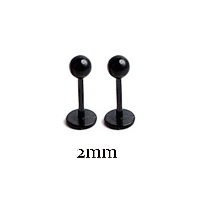 Stainless Steel Tragus Helix Ball Studs Set for Men and Women Body Piercing Jewelry
