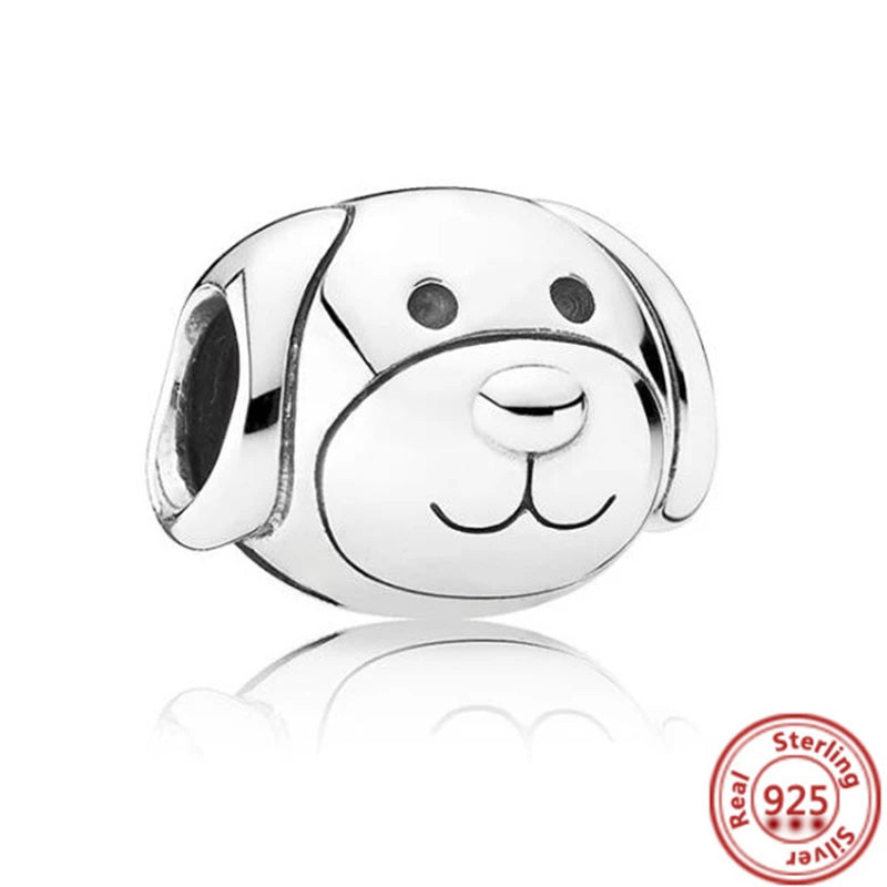 Sterling Silver Animal Charm Beads for Bracelets Featuring Unicorns, Squirrels, Elephants, Owls, Cats, Dogs, Lions, Bears and Rabbits Y105