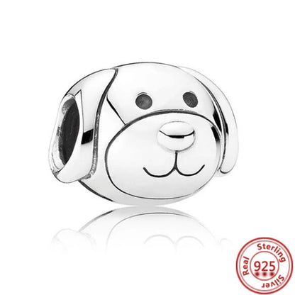 Sterling Silver Animal Charm Beads for Bracelets Featuring Unicorns, Squirrels, Elephants, Owls, Cats, Dogs, Lions, Bears and Rabbits Y105