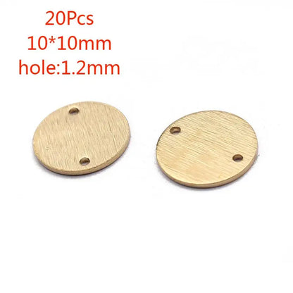 Brass Moon Round Connectors U-Shaped Arch Links for DIY Jewelry Making 10 to 20 Pieces
