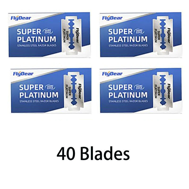 Razor Stainless Steel Double-Blade Razor for Men Shaving 40 Blades