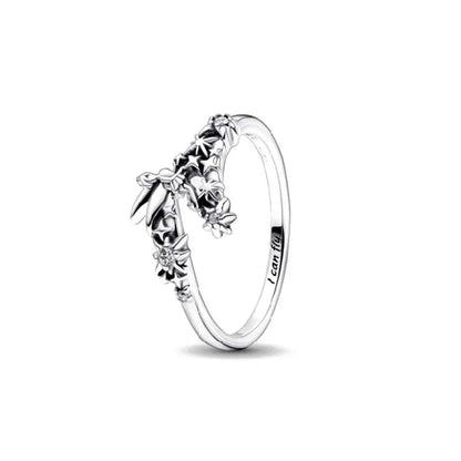 European 925 Silver Heart-Shaped Ring for Women Available in Sizes 6 7 8 9 Exquisite High-Quality Jewelry for Weddings and Parties