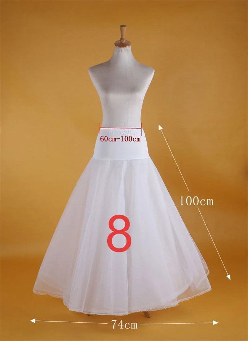 Elegant Customizable Wedding Petticoat Slip with 11 Versatile Styles
