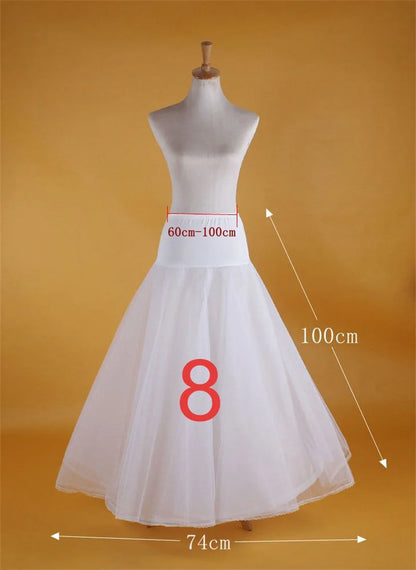 Elegant Customizable Wedding Petticoat Slip with 11 Versatile Styles