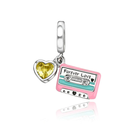 925 Sterling Silver Music Charms Beads Musical Note Piano Guitar Headset Earrings Pendants for DIY Bracelet Fine Jewelry Gift