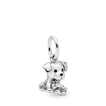 European 925 Sterling Silver Animal Series Charms Beads for Dog Cat Snake Rabbit Jewelry Fit for Bracelets and Necklaces for Women