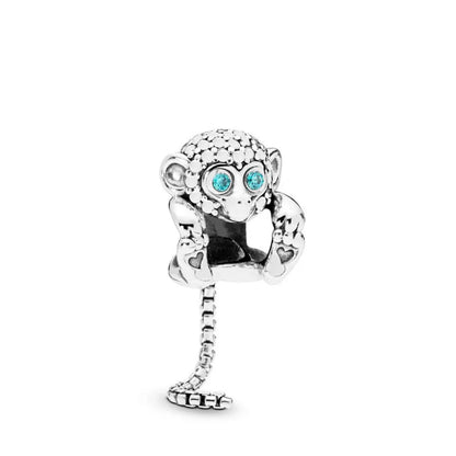 European Zircon Charm Beads 925 Silver Pendant Necklace for Women Gift P1067